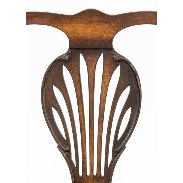 Chippendale Style Mahogany Dining Chairs, 6 For Sale - Image 13 of 18