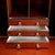 Mahogany and Glass Bookcase with Flame Mahogany Veneer For Sale - Image 4 of 11