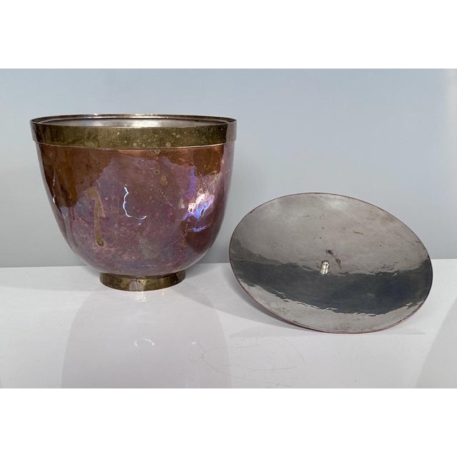 Antique Art Deco Bonboniere in Copper and Brass from Will Odining, Leipzig, Germany, 1930s For Sale - Image 4 of 18