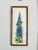 Original watercolor and India ink painting of a delphinium on my flower farm. The painting is Approximately 8 x 22 inches....