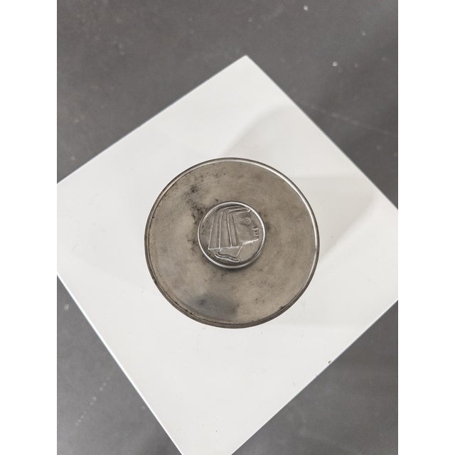 Rare 1938 Art Deco Pewter Lidded Box by Carl-Einar Borgström for Ystad Tenn A stunning example of Swedish Art Deco design,...
