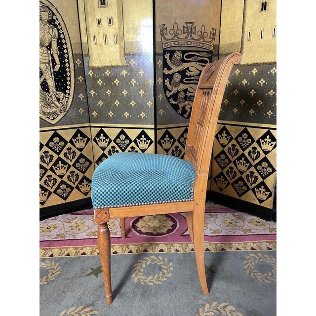 Wood Louis Xvi Chairs, Set of 7 For Sale - Image 7 of 10