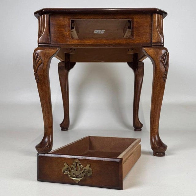 Antique English Walnut Side Table For Sale - Image 10 of 13