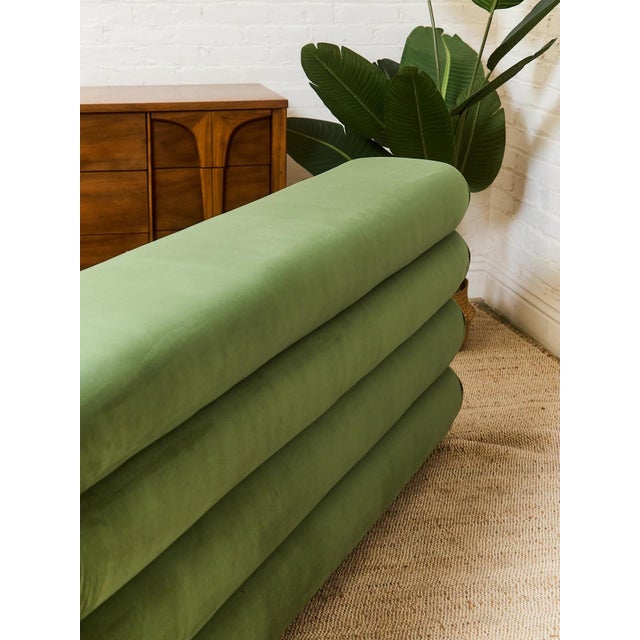 Not Yet Made - Made To Order Made to Order Sofa in Forest Green For Sale - Image 5 of 12