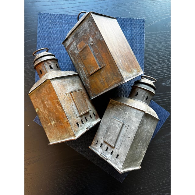 Glass Early 20th Century Perko Tiebout Marine Lanterns For Sale - Image 7 of 8