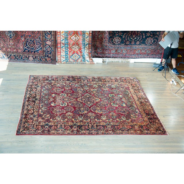 Early 20th Century Persian Sarouk Rug For Sale - Image 4 of 14
