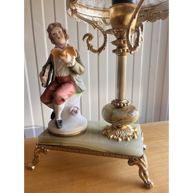 Gold 20th Century Ceramic Lamps, Set of 2 For Sale - Image 8 of 11