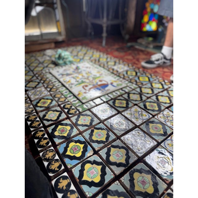 Ceramic Incredibly Rare 1920s-30s Original Malibu Tile Fountain Spanish Tile Fountain For Sale - Image 7 of 12