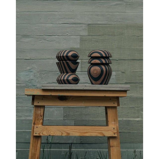 Matek Stria Candleholder in Recycled Composite by Project Materia For Sale - Image 7 of 13