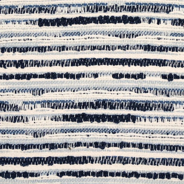 Rustic Sample - Schumacher Tomori Indoor/Outdoor Fabric in Steel For Sale - Image 3 of 4