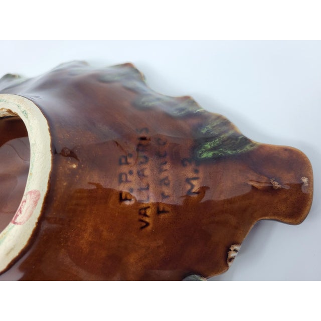 1970s French Green Ceramic Bowl from Vallauris, 1970s For Sale - Image 5 of 12