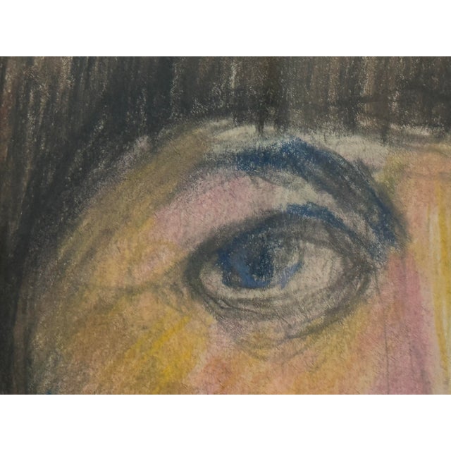 Late 20th Century Self Portrait by Unknown Artist, Framed For Sale In San Francisco - Image 6 of 12