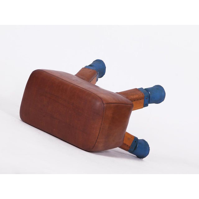 The legs of this vaulting horse from former Czechoslovakia have been shortened to a seat height of 54 cm. The old, thick...