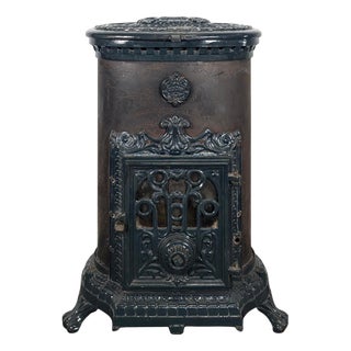 Wood Stove in Cast Iron and Steel from Godin For Sale