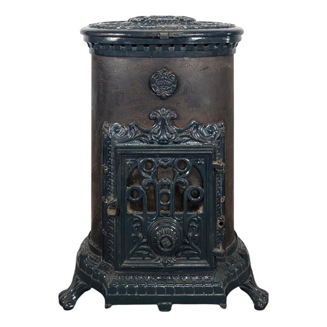 Wood Stove in Cast Iron and Steel from Godin For Sale