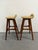 Pair of MCM Mid Century Modern Erik Buch Danish Teak Bar Stools Model Od-61 o.d. Møbler For Sale - Image 10 of 12