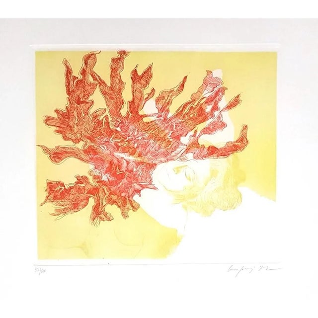 Woman - Original Etching by Raffaele Leomporri - 1972 1972 For Sale