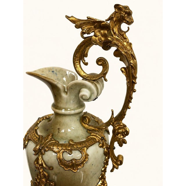 Gold Napoleon III Vases, Set of 2 For Sale - Image 8 of 11
