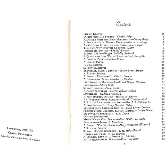 "Dining With My Friends: Adventures With Epicures" 1949 Gaige, Crosby For Sale In New York - Image 6 of 9