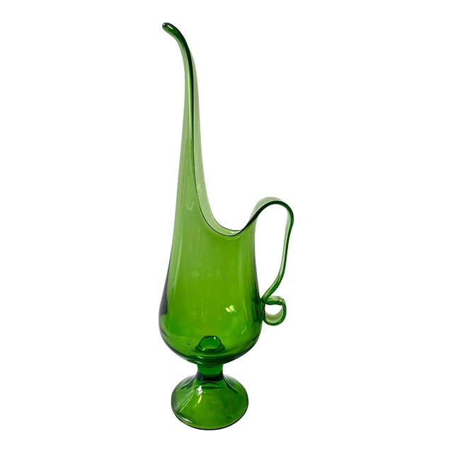 Viking L E Smith Swung Green Pitcher For Sale