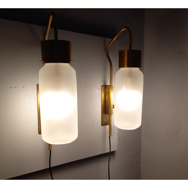 LP10 Bidone Wall Light in Brass by Luigi Caccia Dominioni for Azucena, 1990s, Set of 2 For Sale - Image 12 of 17
