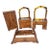 Vintage 1930s Art Deco Waterfall Bedroom Furniture Set Featuring Matching Wooden Grain Veneer Panels, Curved Edges, and Arched Mirrors For Sale