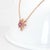 Metal Pink Sapphire Pendant, Diamond and Sapphire Accents: Solid 14k Gold With Chain For Sale - Image 7 of 9