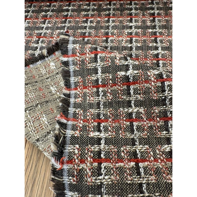 Osborne & Little Nina Campbell's "Rodmell Chocolate Coral Fabric - 2 Yard Piece For Sale - Image 4 of 4
