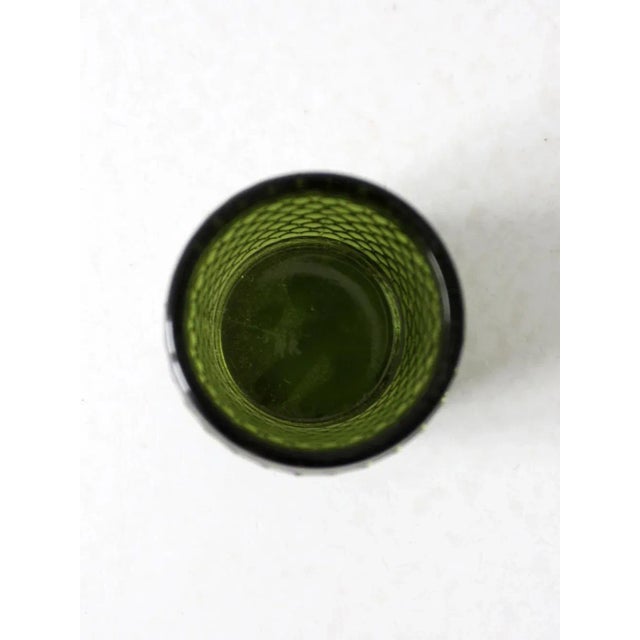 Vintage Green Hobnail Glass Cup For Sale - Image 4 of 9
