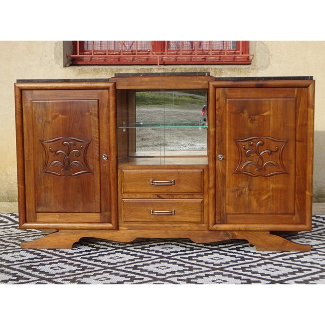 Vintage Sideboard in Walnut, 1950s For Sale - Image 12 of 18