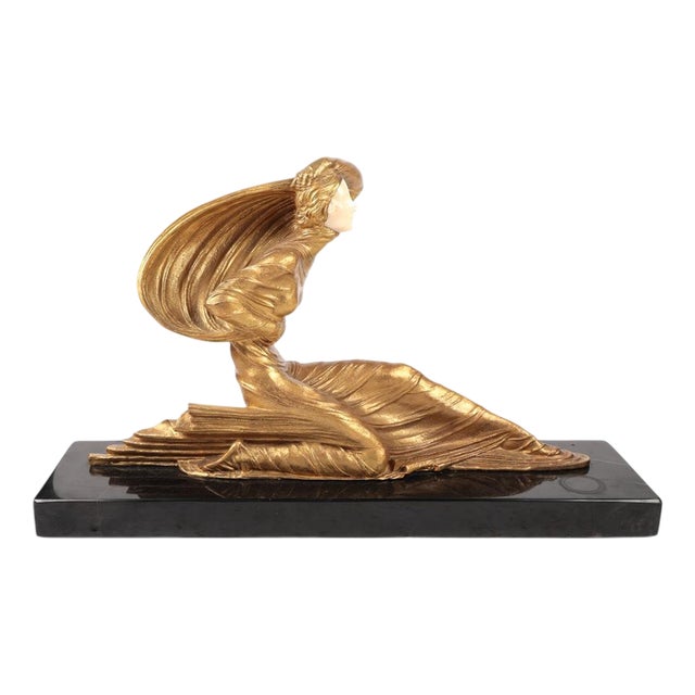 Art Deco Bronze Civa Statue after Demetre Chiparus For Sale