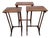 Victorian Nesting Tables in Mahogany, 1880, Set of 3 For Sale