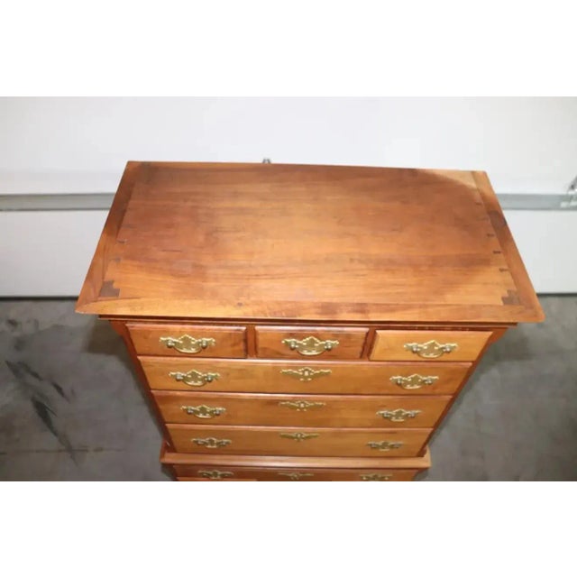 Quality Bench-Made Walnut Trifid Foot Georgian Dresser For Sale - Image 4 of 13