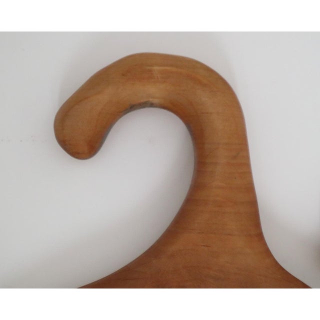 Anthroposophical Wooden Clothes Hangers, Set of 5 For Sale - Image 5 of 9