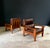 Mid-Century Modern Mid-Century Modern Leather and Teak Lounge Chairs, 1960s, Set of 2 For Sale - Image 3 of 18