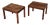 Side Tables in Rosewood, Denmark, 1960s, Set of 2 For Sale