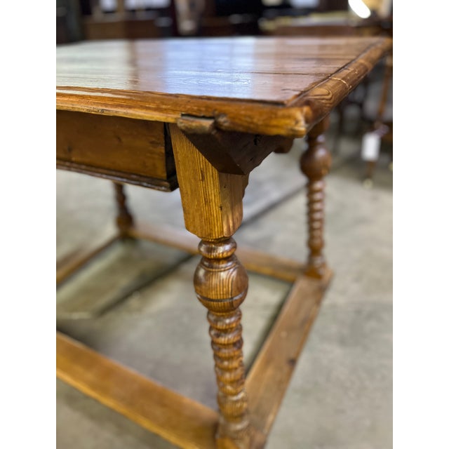French 19th Century French Pine Wine Tasting Table For Sale - Image 3 of 6