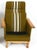 Green Danish Mid Century Modern High Back Lounge Chair W Straight Paddle Arms For Sale - Image 8 of 11