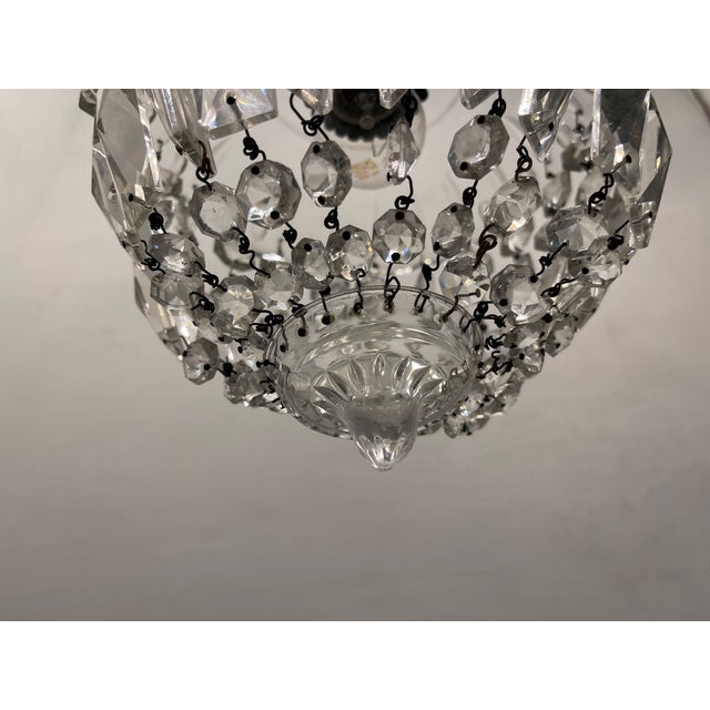 Crystal Light Pendant, 1950s For Sale - Image 6 of 8