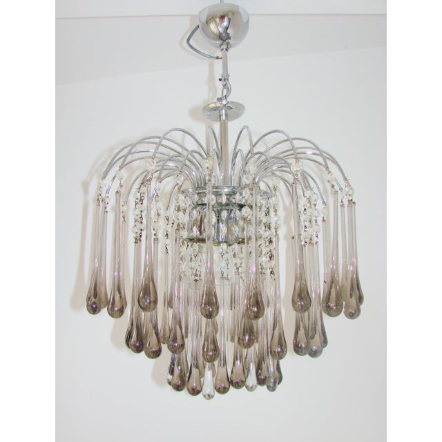 Vintage Murano Chandelier by Paolo Venini, Italy, 1970s For Sale - Image 6 of 12