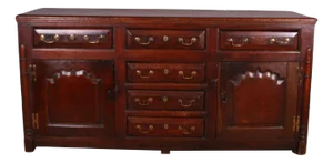 English Oak Dresser Base, 1740s