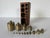 1900 - 1909 19th Century Antique French Brass Scale Weight Set With Original Wood Box For Sale - Image 5 of 12