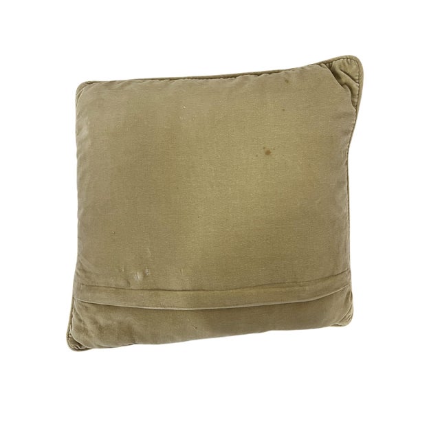 Vintage Floral Needlepoint Petite Point Pillow For Sale - Image 9 of 9