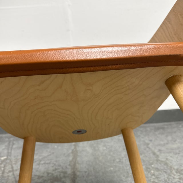 Stefan Diez for E15 Ch04 Houdini Oak + Leather Armchairs, Pair For Sale - Image 10 of 12