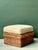 Mid-Century Modern Vintage Braided Rattan Ottoman For Sale - Image 3 of 16