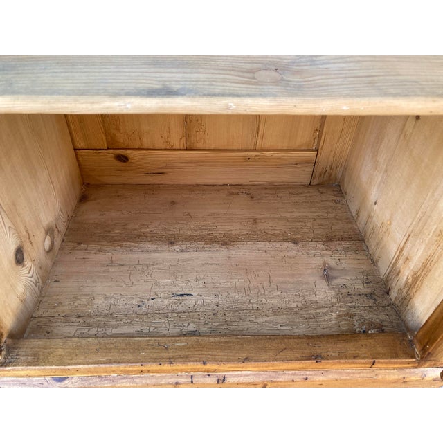 1920s Pine Painted Eight Drawer Dresser Base For Sale - Image 13 of 14