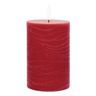 FIA Wick Red Pillar Candle (Set of 2) For Sale