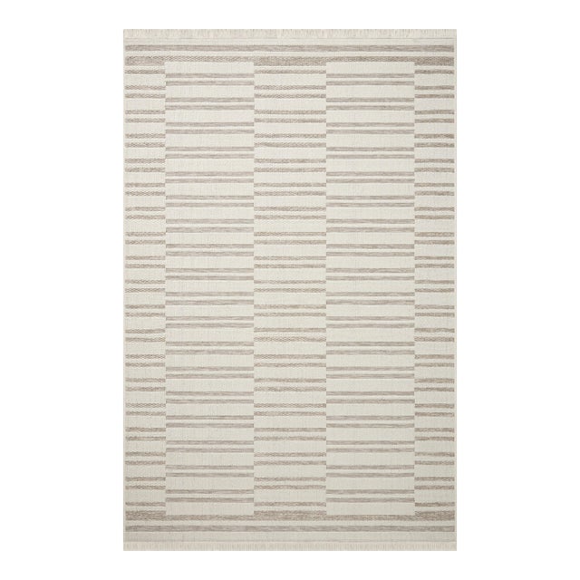 Amber Lewis x Loloi Malibu Ivory / Dove 2'-3" x 7'-7" Runner Rug For Sale