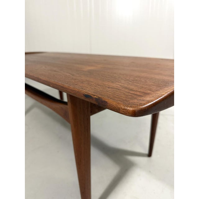 FD503 Teak Coffee Table attributed to Edvard Kindt Larsen & Tove Kindt Larsen for France & Daverkosen, 1960s For Sale - Image 17 of 18