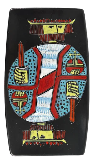 Mid-Century Modern Italian Ceramic Wall Plate